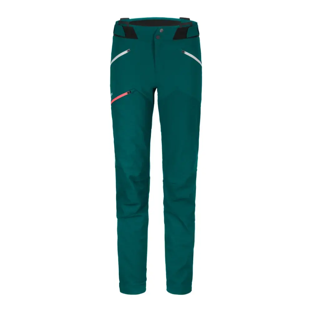 Dámske softshellové nohavice Ortovox Westalpen Softshell Pants W pacific green