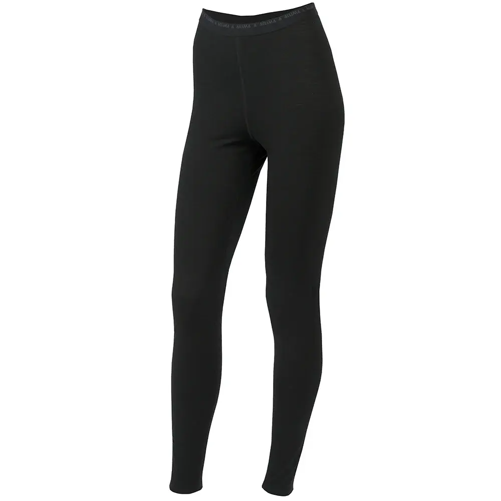 Aclima Dámske termospodky Aclima LightWool Longs Woman jet black