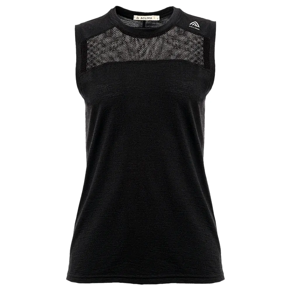 Dámske tielko Aclima LightWool Sports Singlet jet black