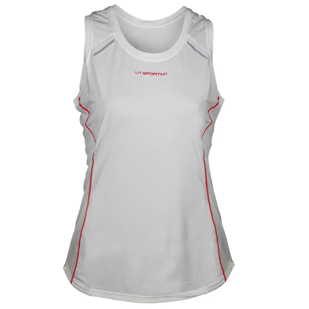 Dámske tielko La Sportiva TRACER TANK Women chalk/hibiscus