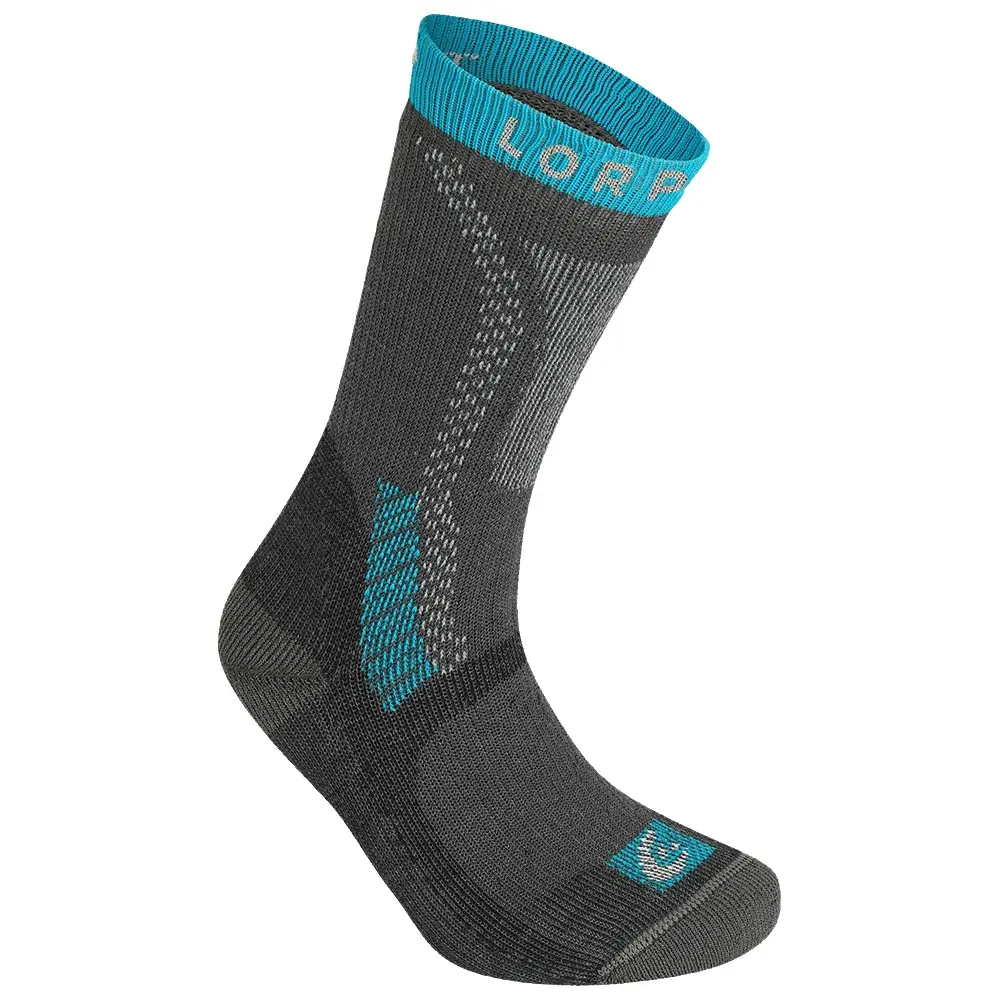 Lorpen Dámske trekové ponožky Lorpen Heavy Trekker Eco CHARCOAL/BLUE