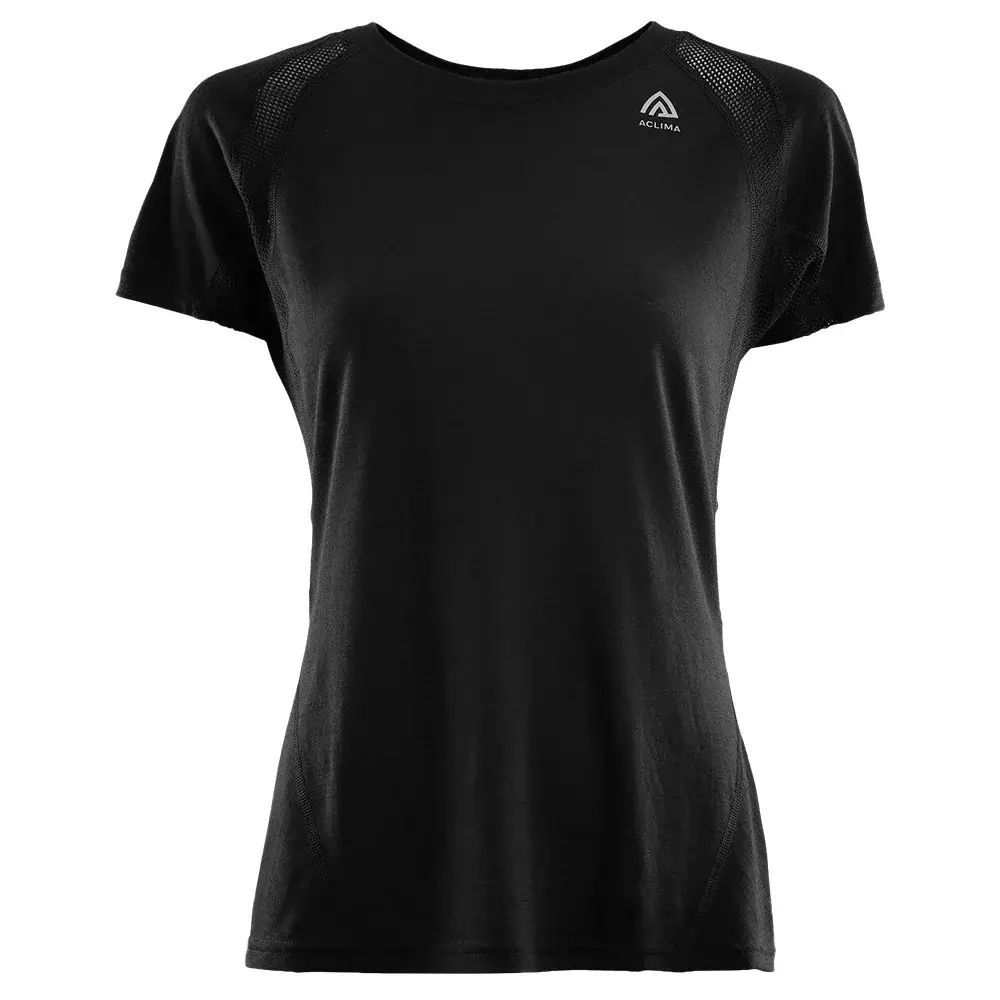 Dámske tričko Aclima LightWool Sports T-Shirt jet black