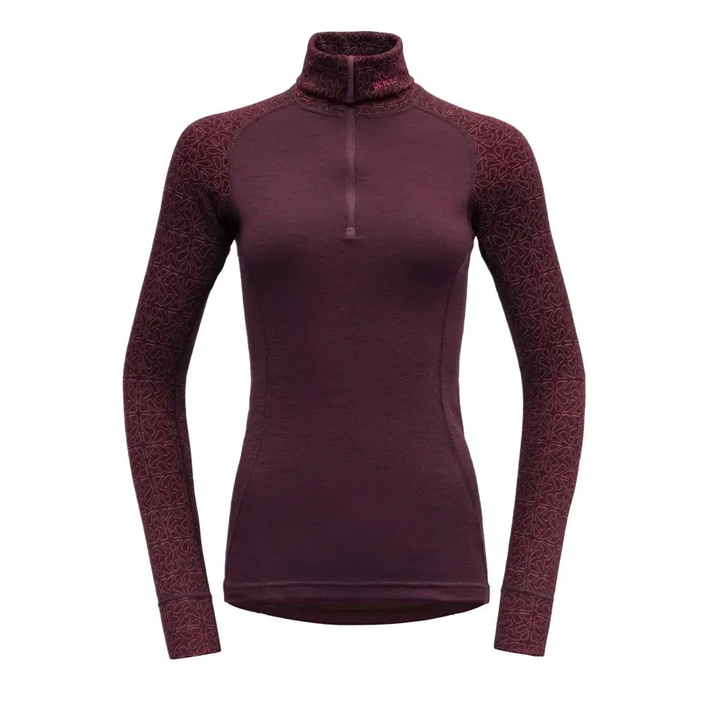 Dámske outdoorové tričko Devold Duo Active Merino 210 C.Neck Woman Port