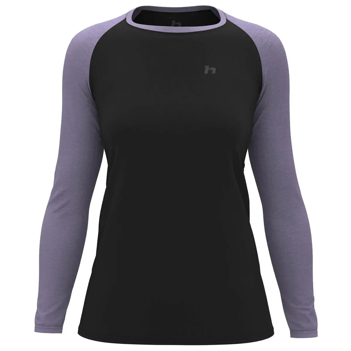 Dámske funkčné tričko Hannah Leslie L/S anthracite/wisteria