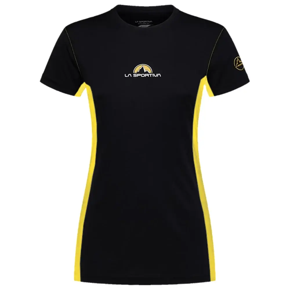 Dámske tričko La Sportiva PROMO TEE black/yellow