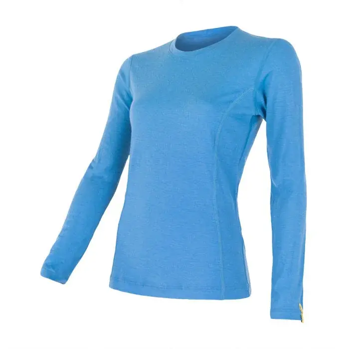 Sensor Dámske funkčné tričko s dlhým rukávom Sensor Merino Active modrá