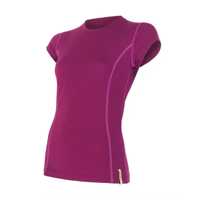 Sensor Dámske funkčné tričko s krátkym rukávom Sensor Merino Active lilla