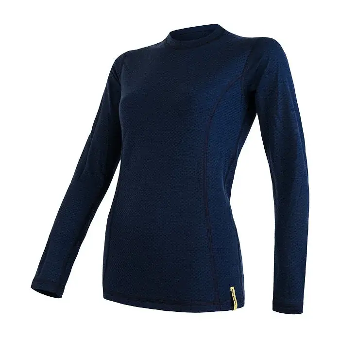 Sensor Dámske funkčné tričko s dlhým rukávom Sensor Merino DF deep blu