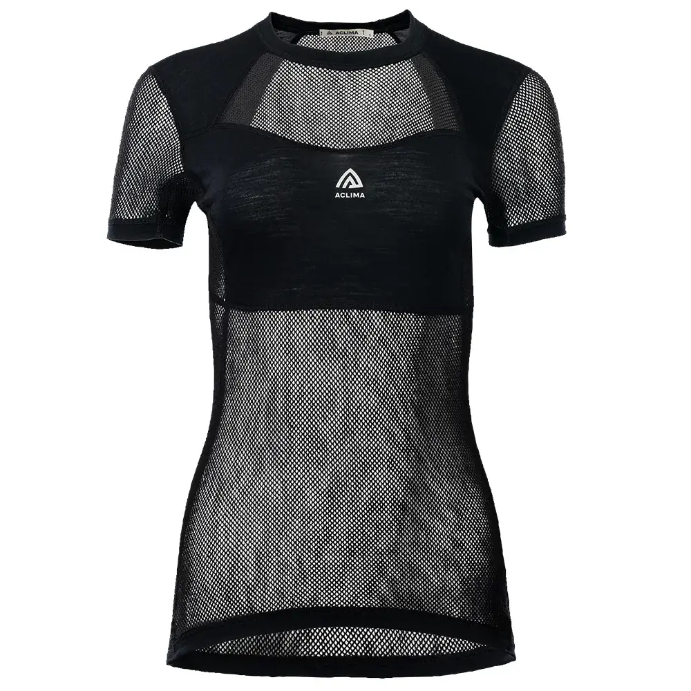 Dámske tričko Aclima WoolNet Light jet black