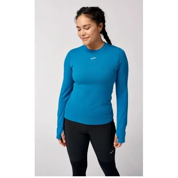 Dámske tričko Brooks High Point Long Sleeve modrá
