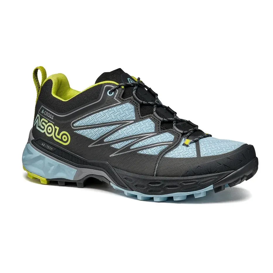 Asolo Dámske turistické topánky Asolo Softrock ML Black/celadon/safety yellow