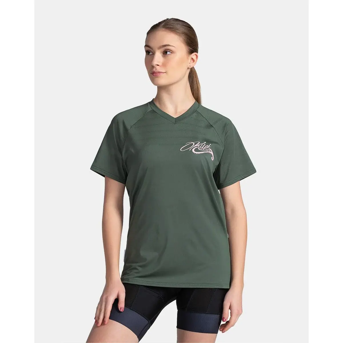Kilpi Dámsky cyklo dres Kilpi Remido-W dark green
