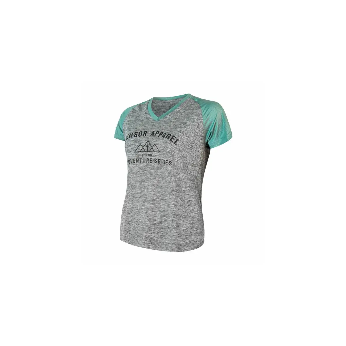 Sensor Dámsky dres Sensor Cyklo Charger kr. rukáv sivá/mint