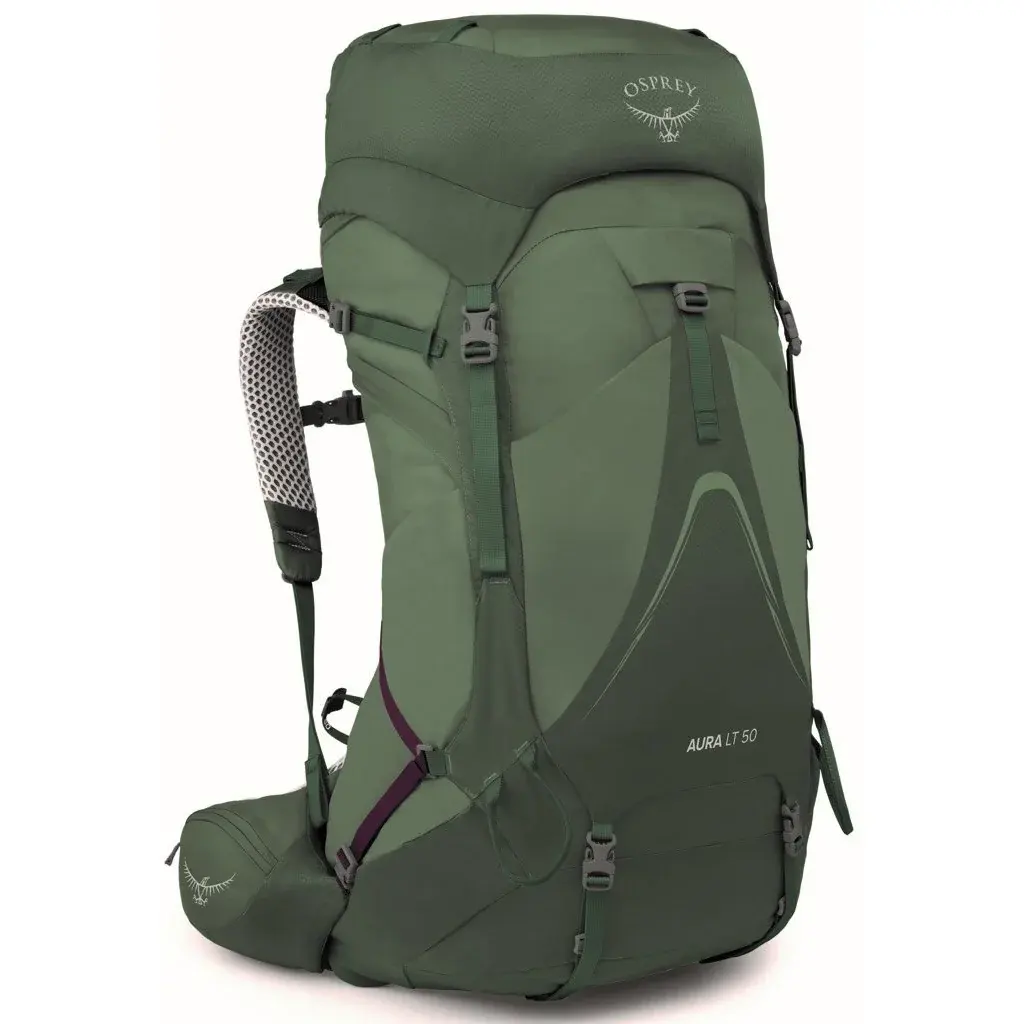 Osprey Dámsky expedičný batoh Osprey Aura AG LT 50L Koseret/darjeeling spring gren