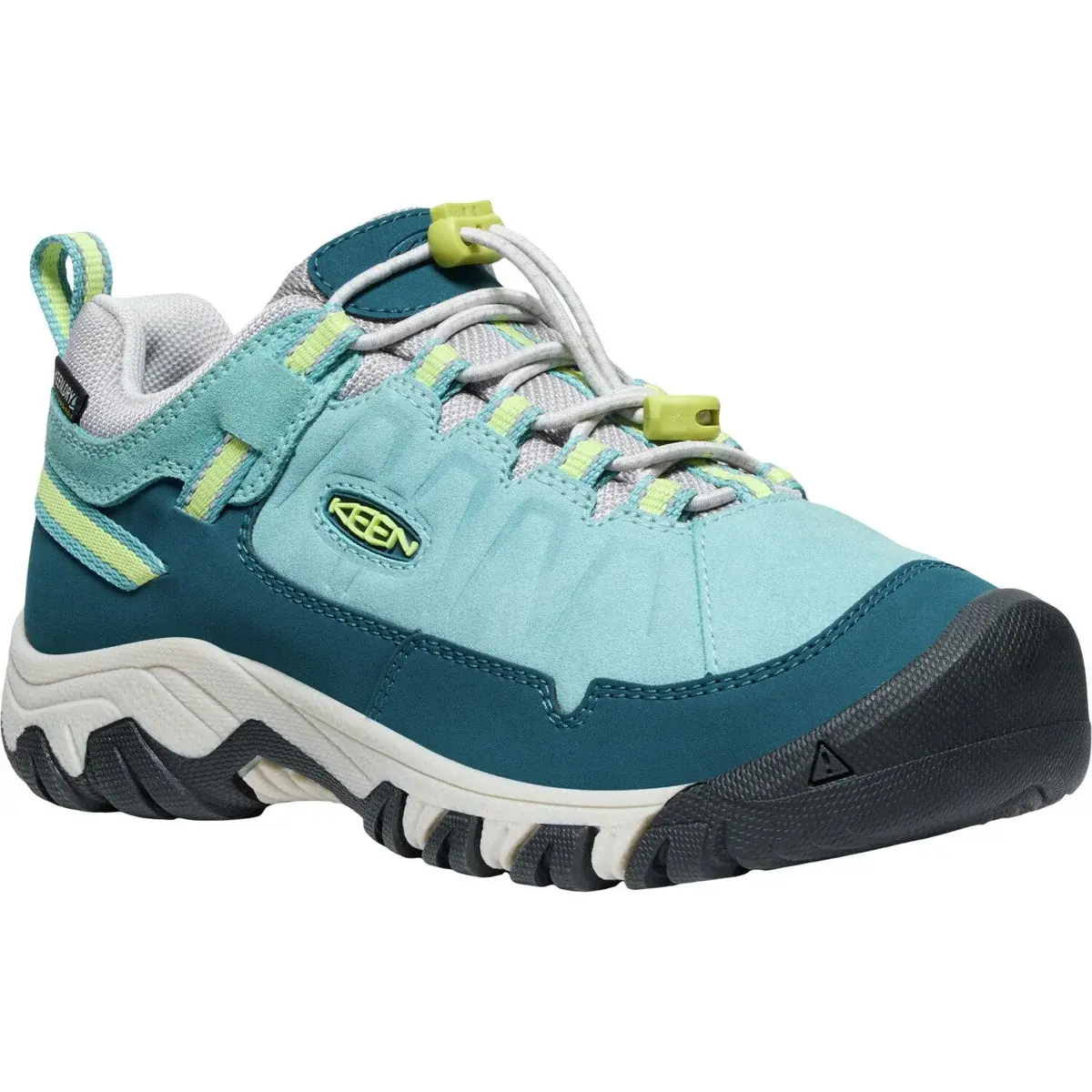 Detská nepremokavá topánka KEEN Targhee IV Low WP Youth reef waters/daiquiri green