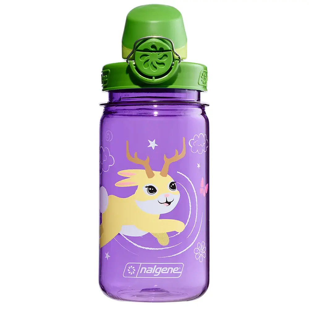 Detská fľaša Nalgene OTF Kids Purple Jackalope