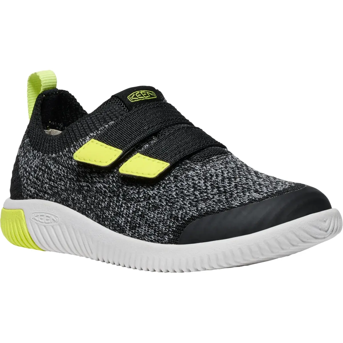 KEEN Detské barefoot topánky KEEN KNX Knit DS Children/Youth black/evening primrose