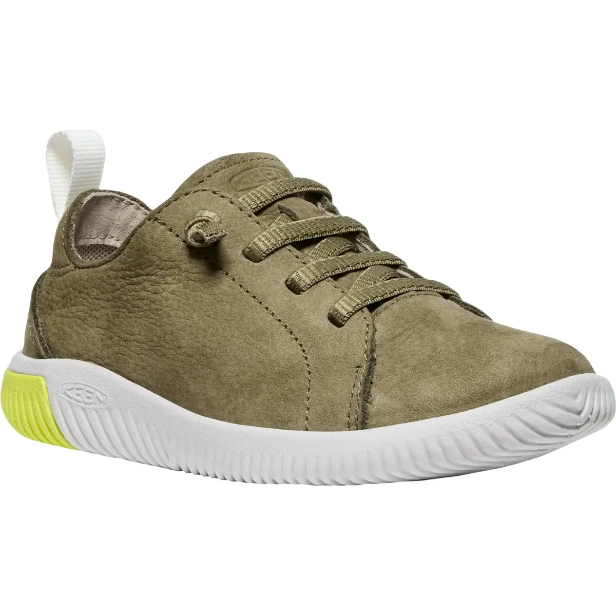 KEEN Detské barefoot topánky KEEN KNX Lace Children/Youth martini olive/evening primrose