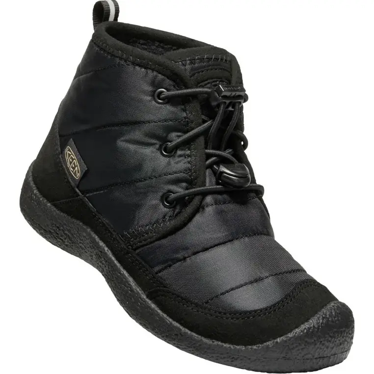 KEEN Detské členkové topánky KEEN Howser II Chukka WP Youth black/black EU