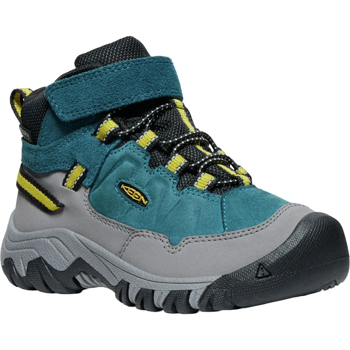 Detské turistické topánky KEEN Targhee IV Mid WP Children legion blue/antique moss