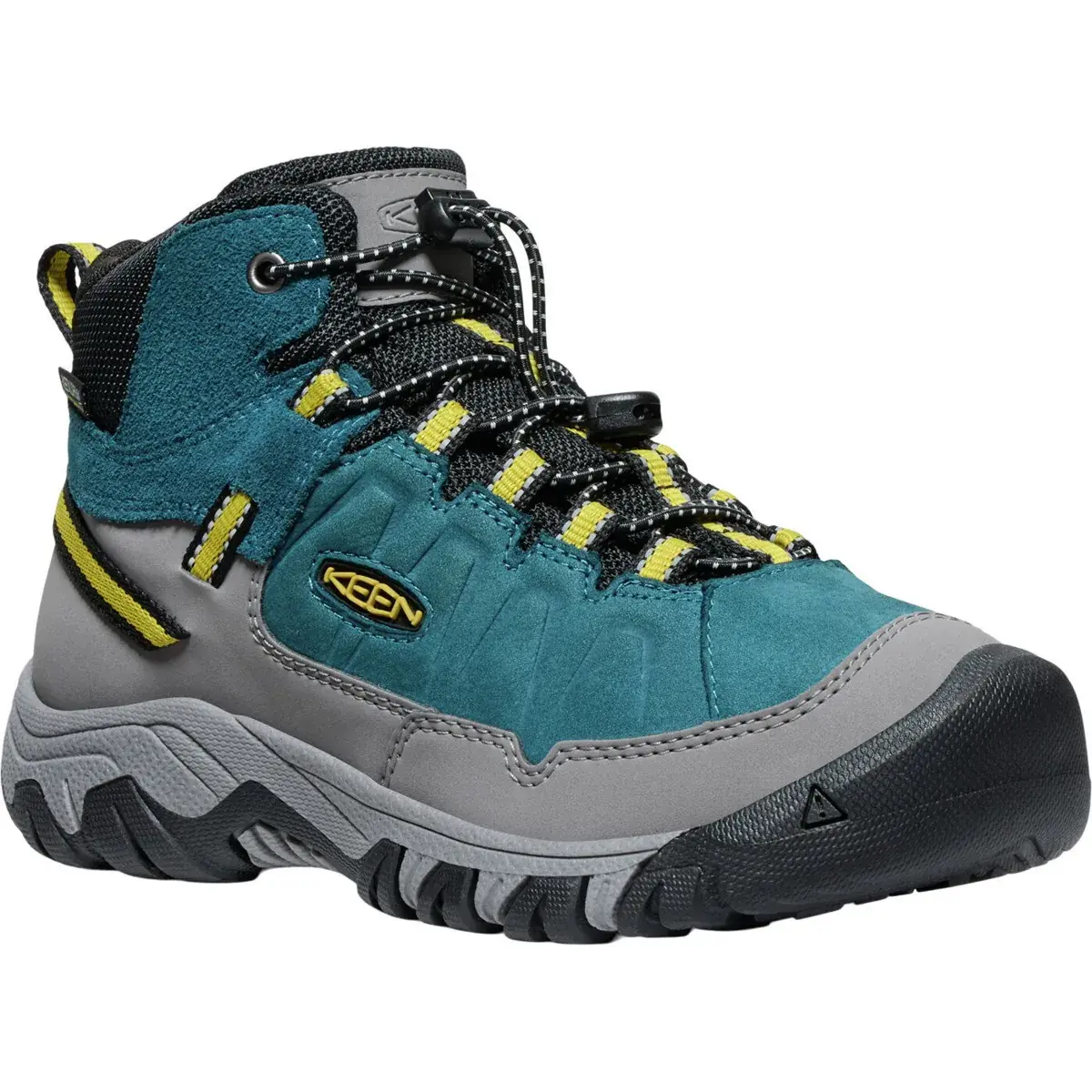 Detské turistické topánky KEEN Targhee IV Mid WP Youth legion blue/antique moss