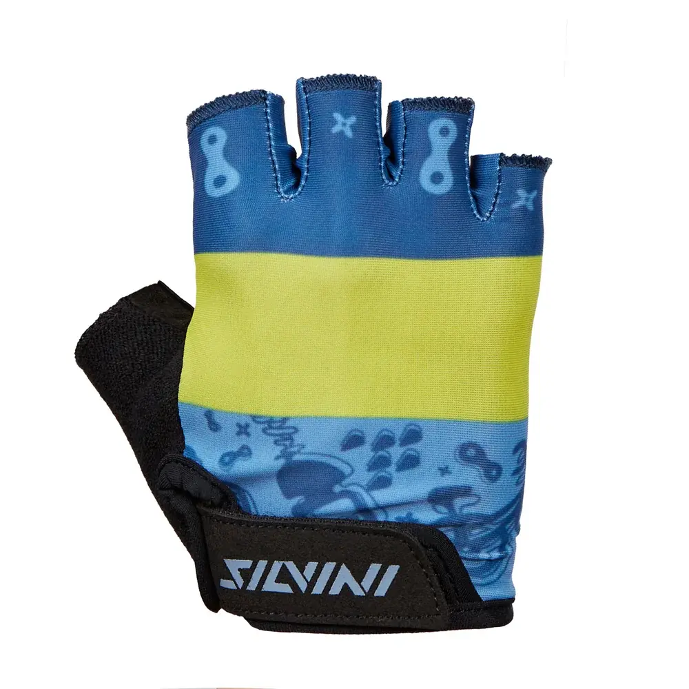 Detské cyklo rukavice Silvini Punta CA1438 black-blue