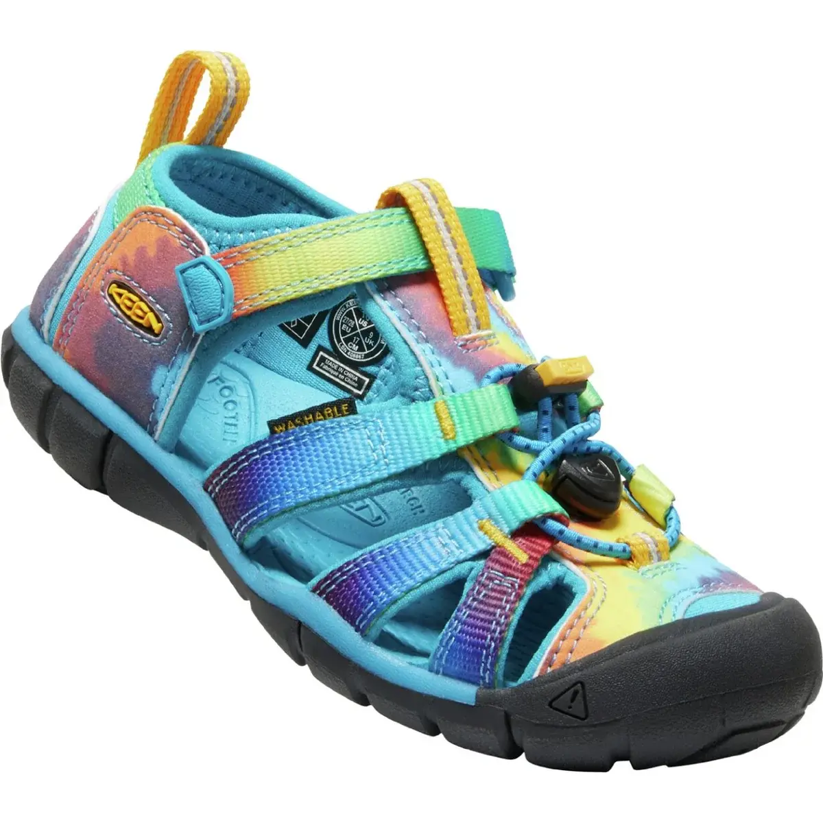KEEN Detské sandále KEEN Seacamp II CNX Children Vivid blue/original tie dye