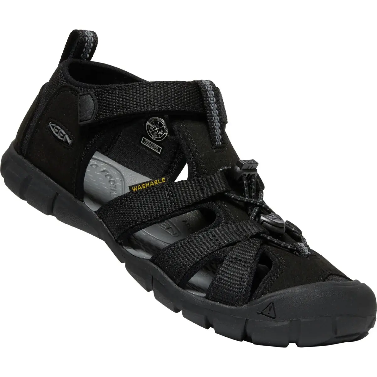 KEEN Detské sandále KEEN Seacamp II CNX Youth black/grey
