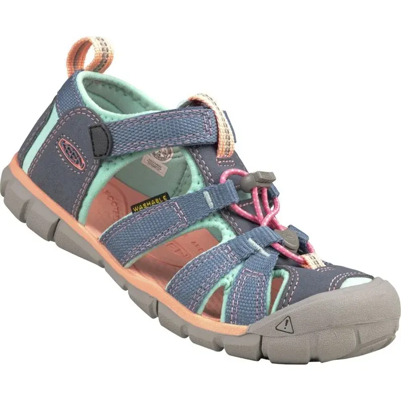 KEEN Detské sandále KEEN Seacamp II CNX Youth flint stone/ocean wave EU
