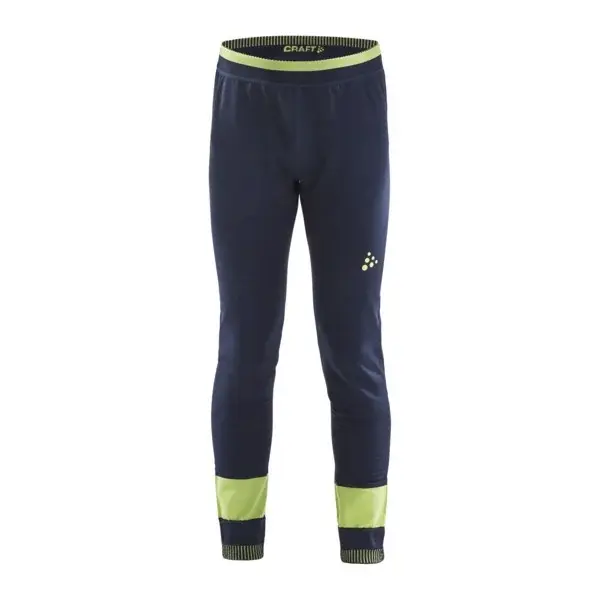 Craft Detské funkčné spodky Craft Fuseknit Comfort tmavo modrá/zelená