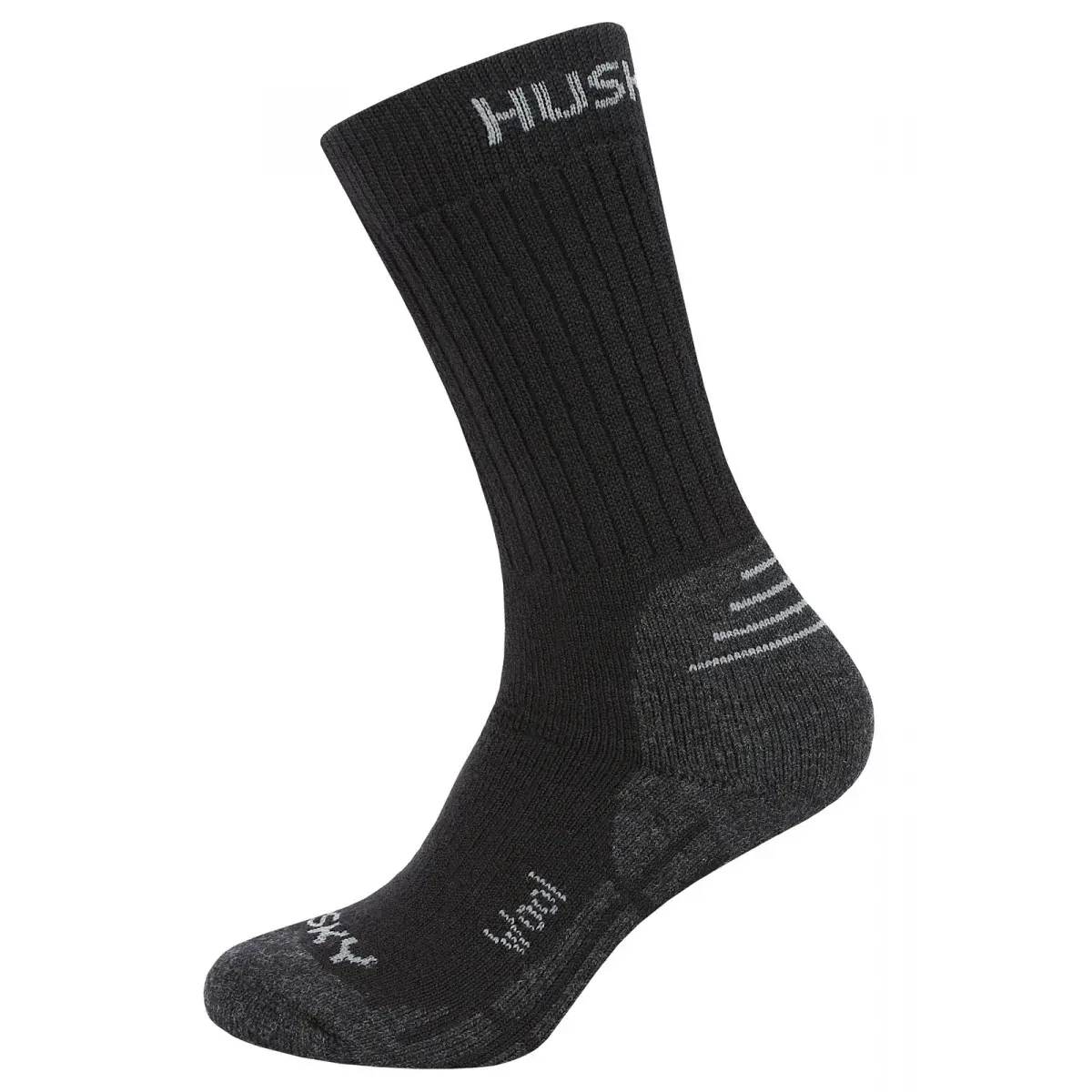 Husky Detské vlnené ponožky Husky All-Wool čierna