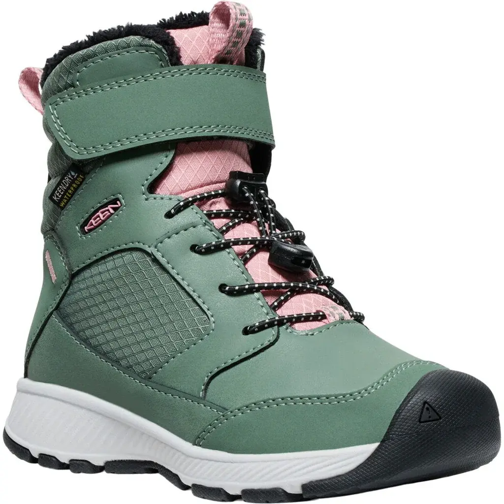 KEEN Detské zimné topánky KEEN Skua Winter WP children/youth dark forest/rose elegance