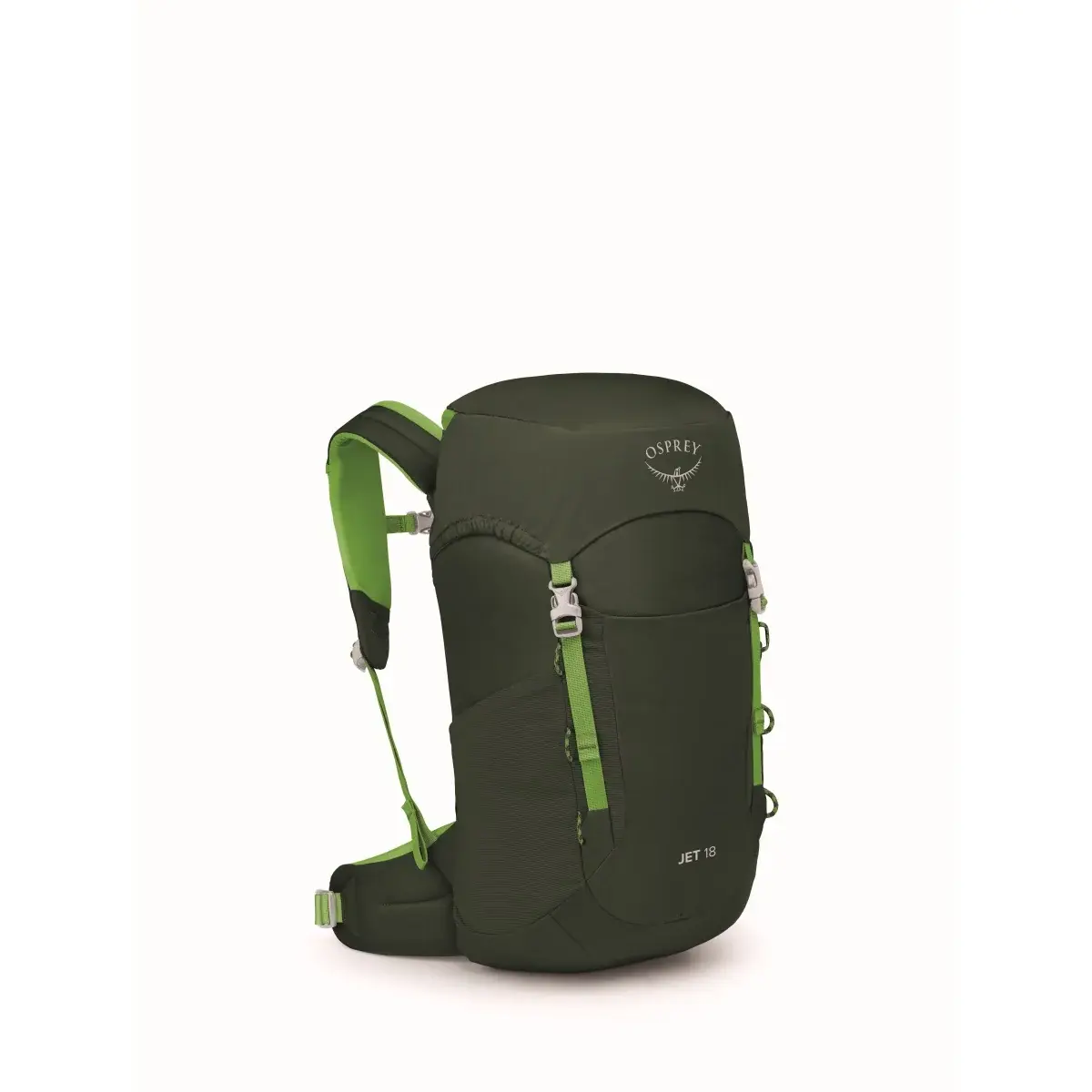 Detský batoh Osprey Jet 18L green canopy/limeline green