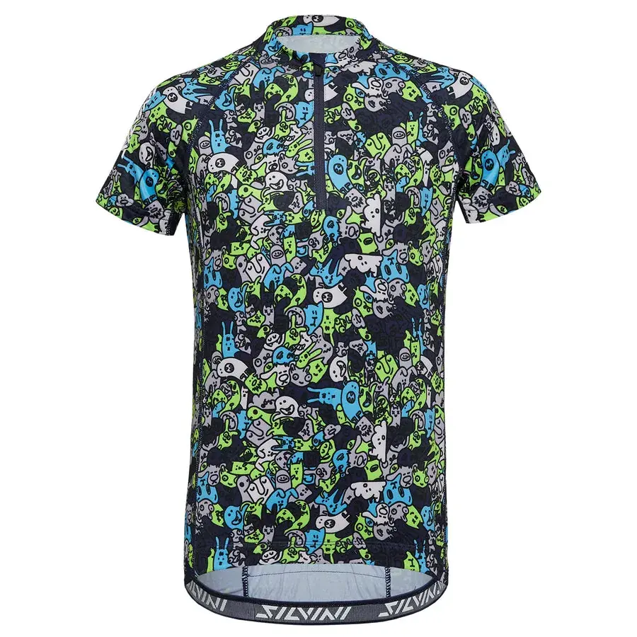 Detský cyklistický dres Silvini Scrivia navy-blush