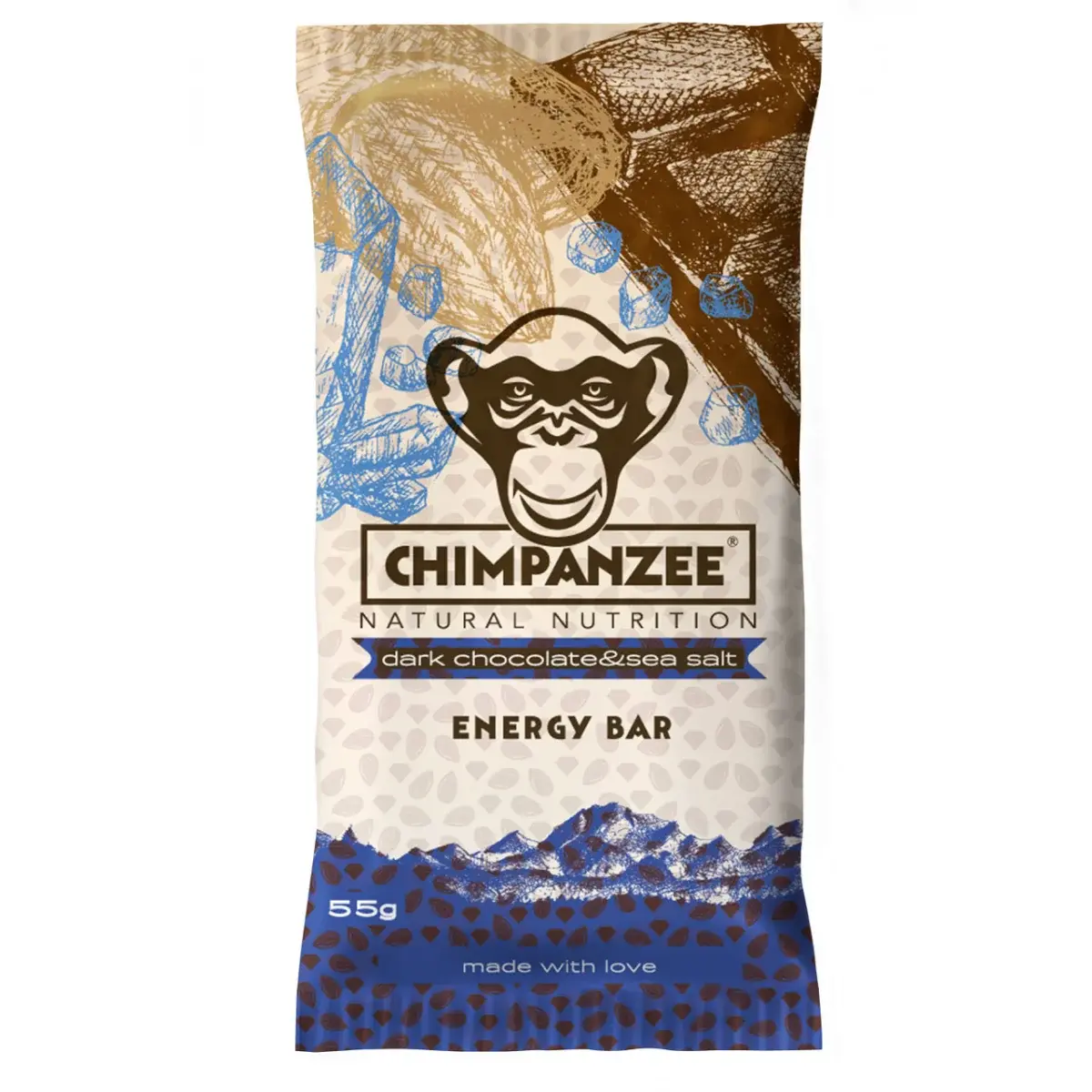 Chimpanzee Energetická tyčinka Chimpanzee Dark Chocolate/Sea Salt