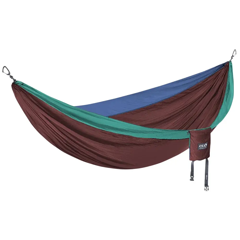 Hamaka pre dva Eno DoubleNest Seaglass merlot denim