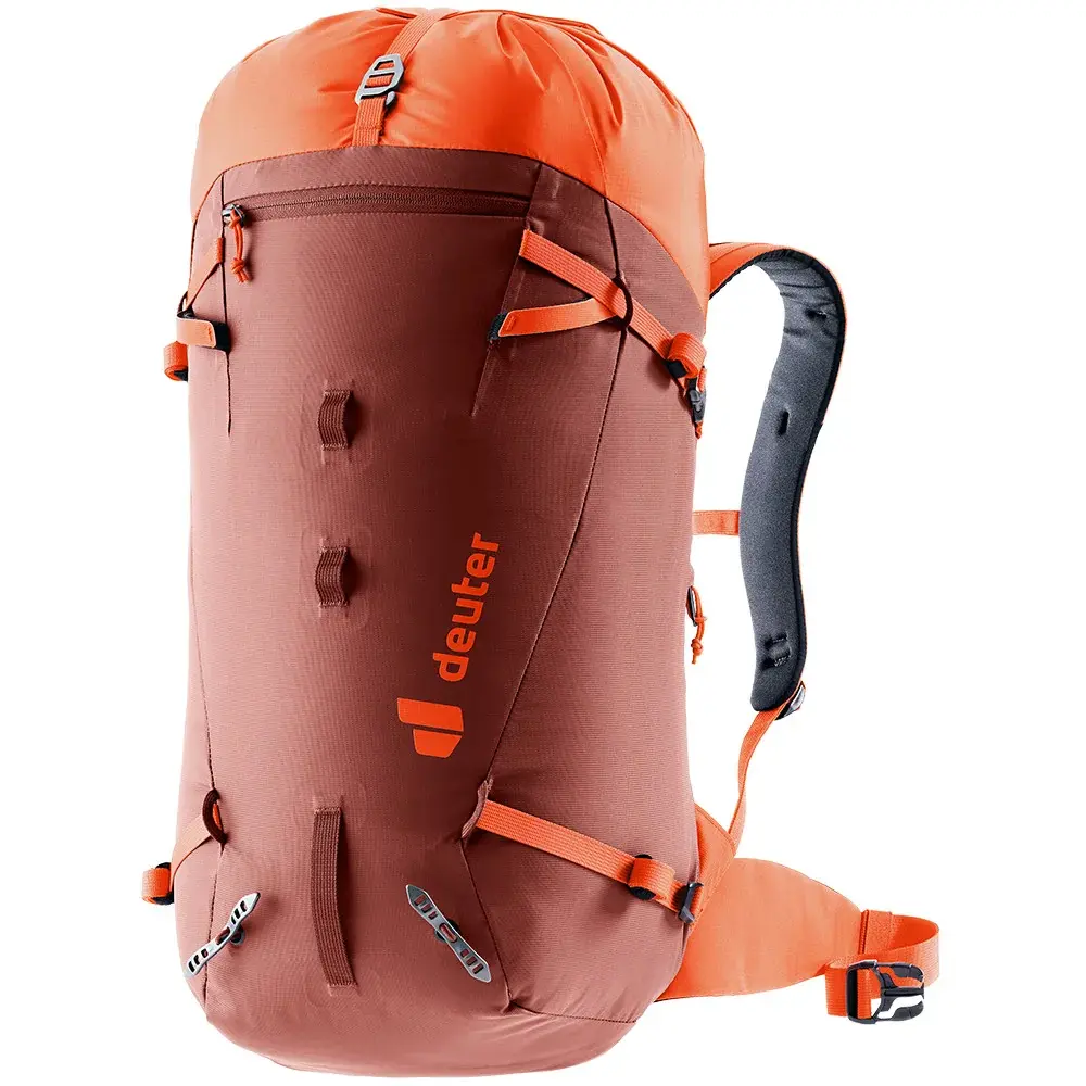 Horolezecký batoh Deuter Guide One size 30L Redwood/papaya