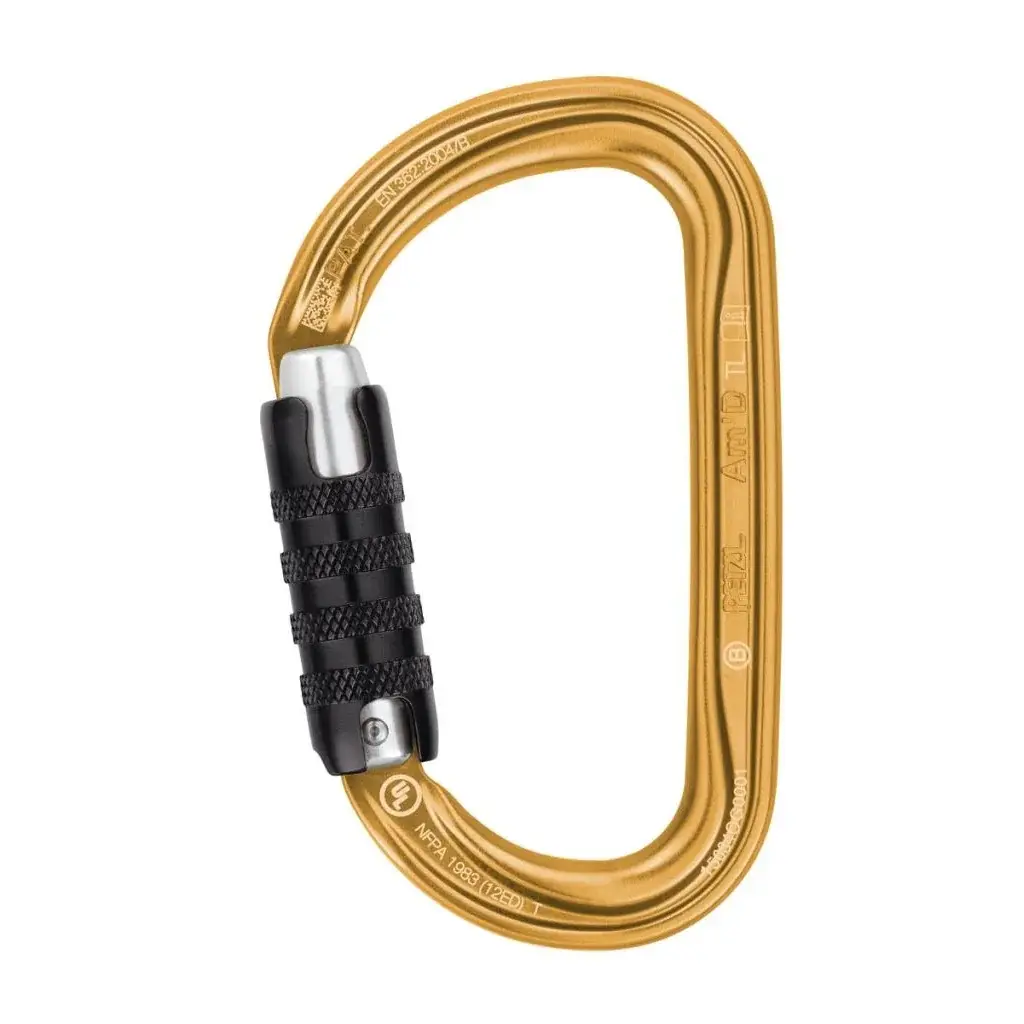 Karabína Petzl Am´D Triact-Lock zlatá