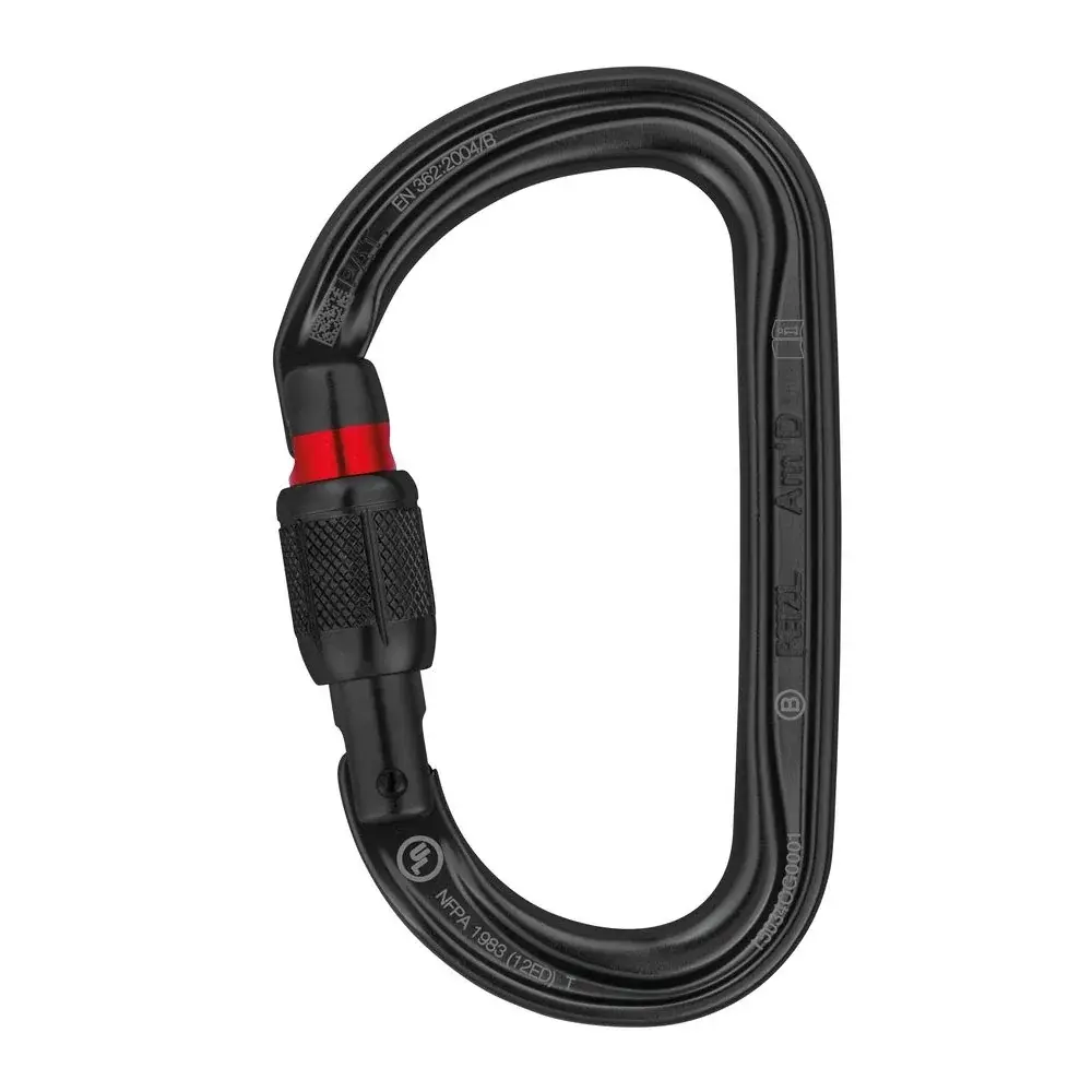 Petzl Karabína Petzl AmD screw-lock čierna