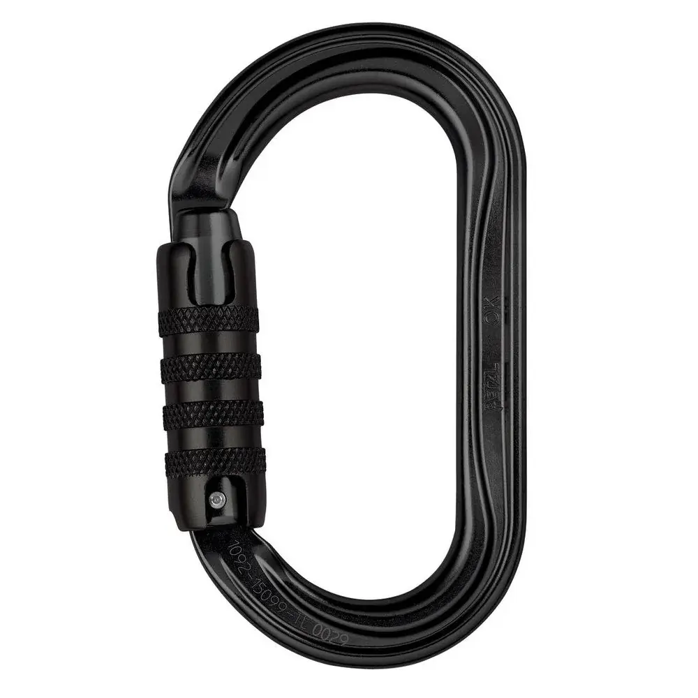 Karabína Petzl OK triact-lock čierna