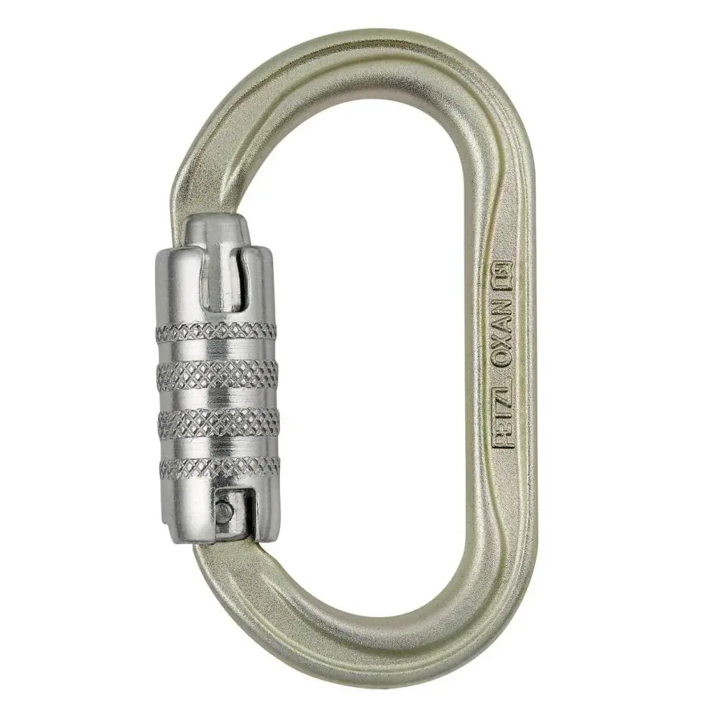 Petzl Karabína Petzl Oxan Screw-Lock zlatá