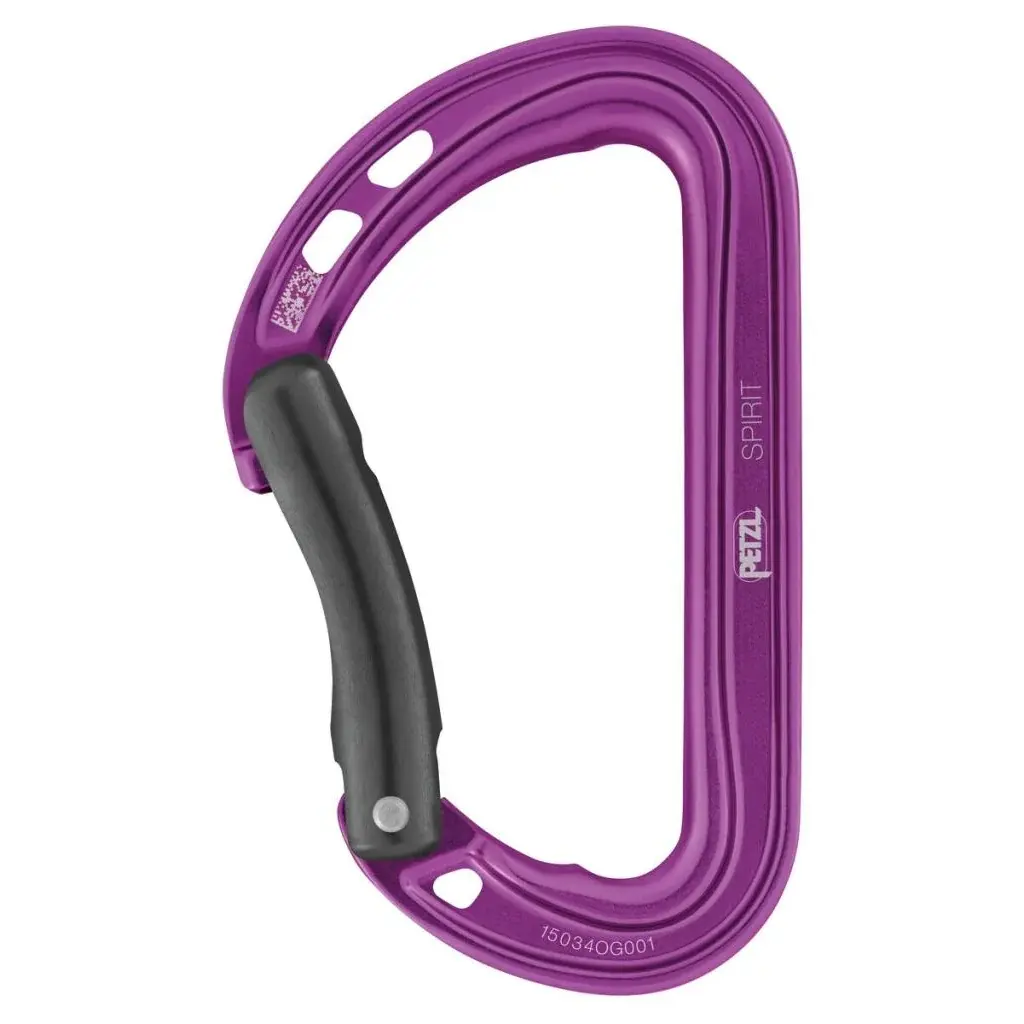 Univerzálna karabína Petzl Spirit Bent Gate Violet
