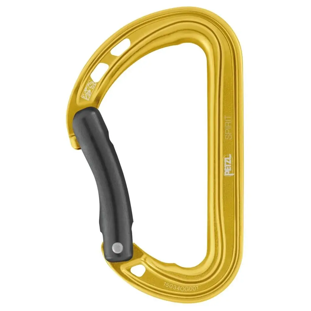 Univerzálna karabína Petzl Spirit Bent Gate Yellow