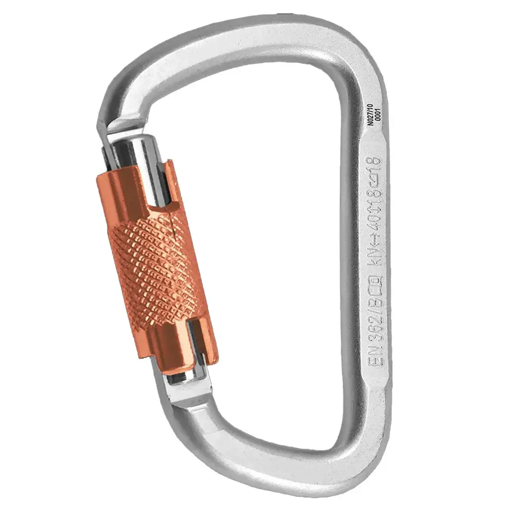 Karabína Rock Empire Carabiner D-KL-2T Strieborná