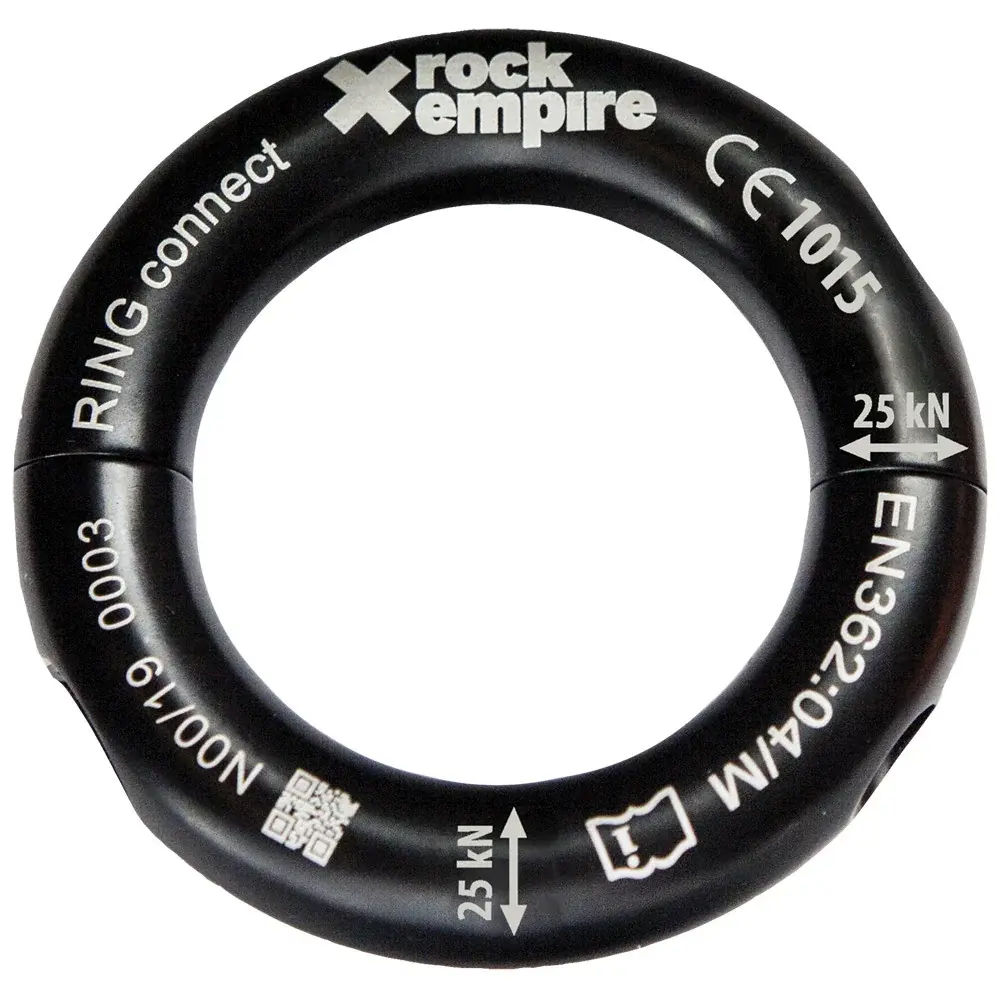 Rock Empire Krúžok Rock Empire Ring Connect Čierna one size