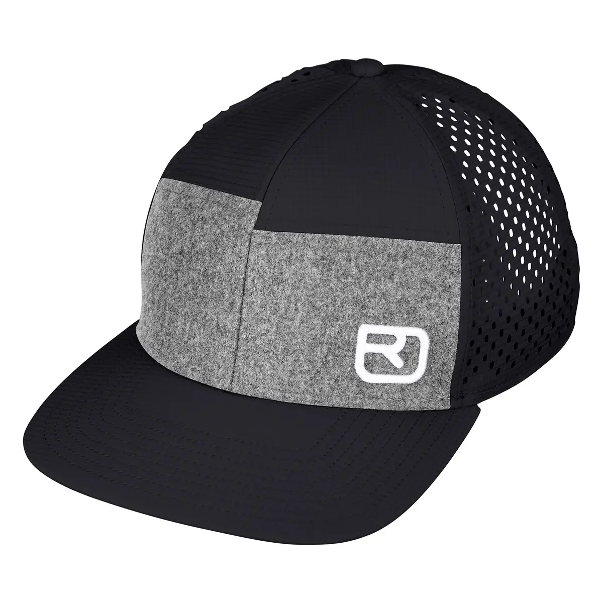Ortovox Šiltovka Ortovox Logo Air Trucker Cap Black raven