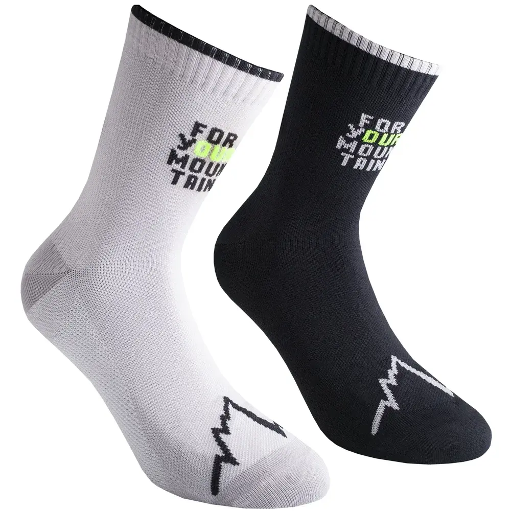 Pánske ponožky La Sportiva FOR YOUR MOUNTAIN SOCKS Black/Cloud