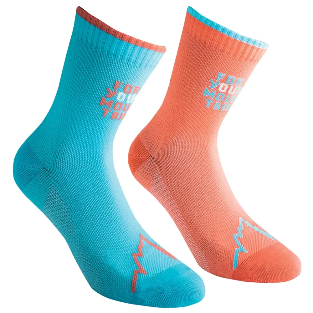 Pánske ponožky La Sportiva FOR YOUR MOUNTAIN SOCKS Hibiscus/Malibu Blue