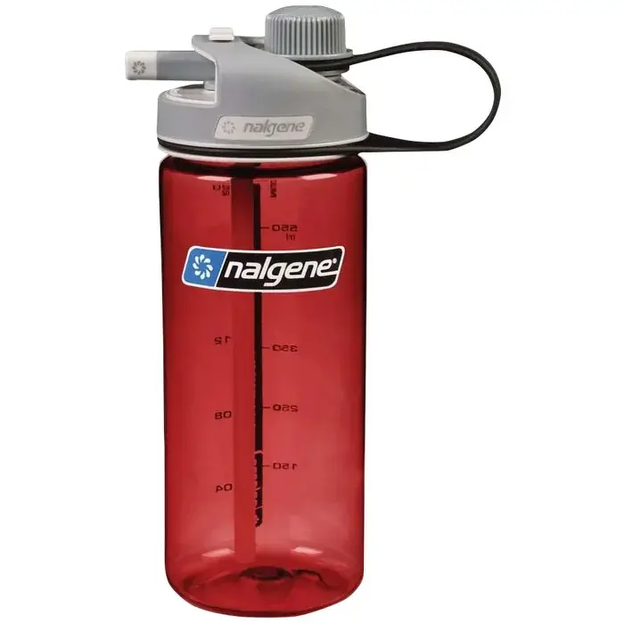 Fľaša Nalgene MultiDrink, Red w/ Gray Cap, Sustain Red w/ Gray Cap, Sustain 560ml