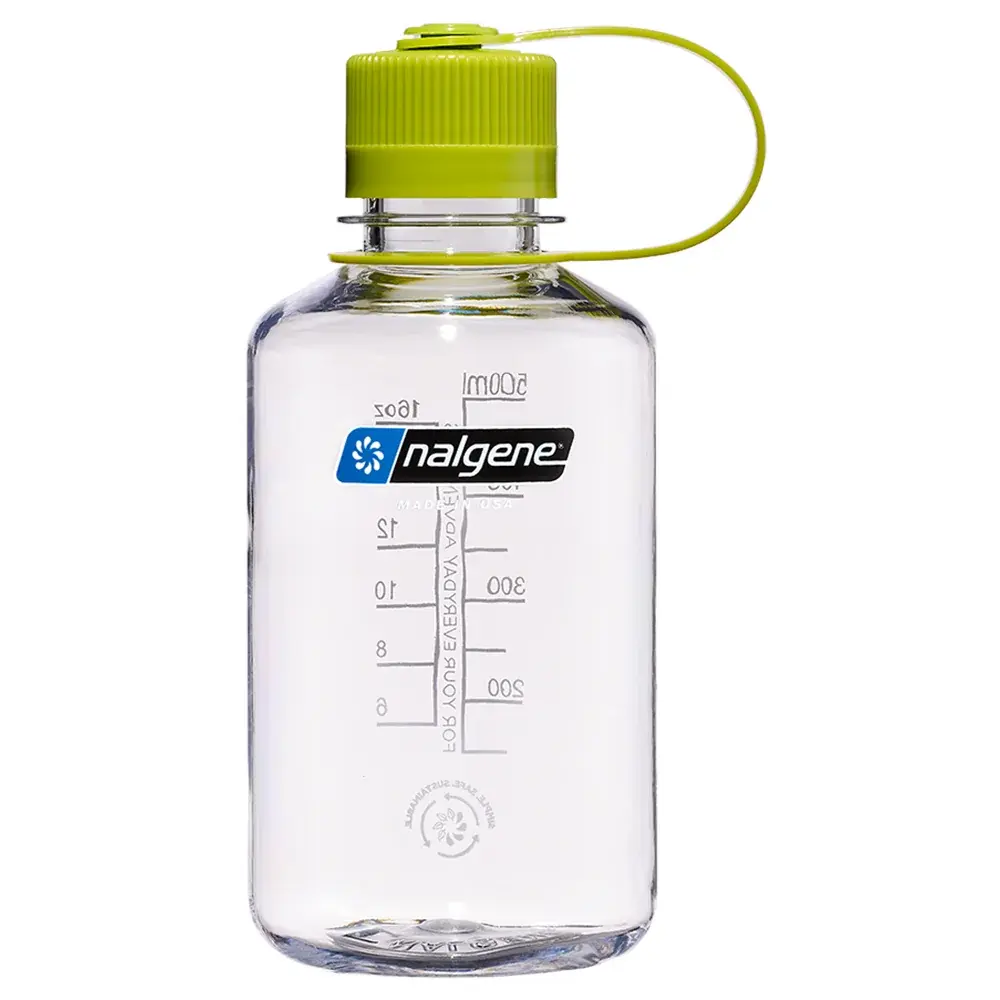 Fľaša Nalgene Narrow-Mouth Sustain Clear/Green Cap